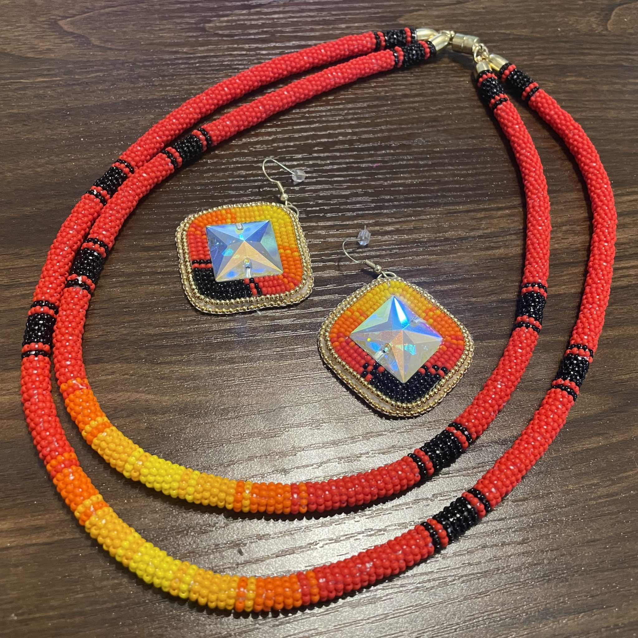 Fire Beadwork Set Arielle Strong Wagner